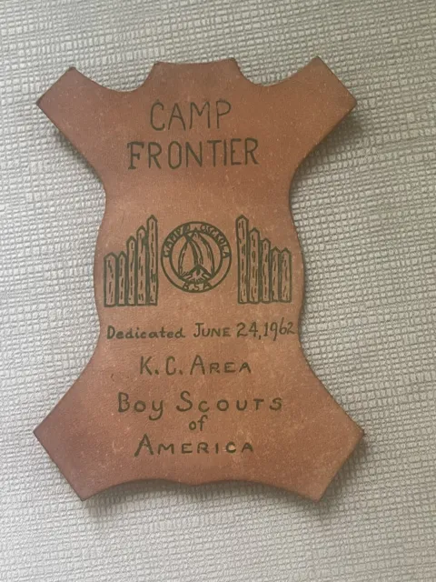 Camp Frontier Kansas City Boy Scouts of America Leather