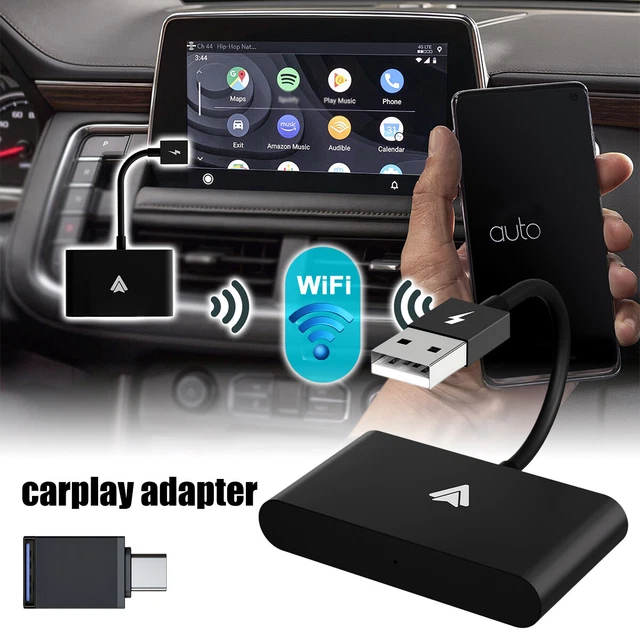 WIRELESS CARPLAY ADAPTER Android Auto Dongle Box USB Bluetooth FürAutoradio EUR 48,89 PicClick DE