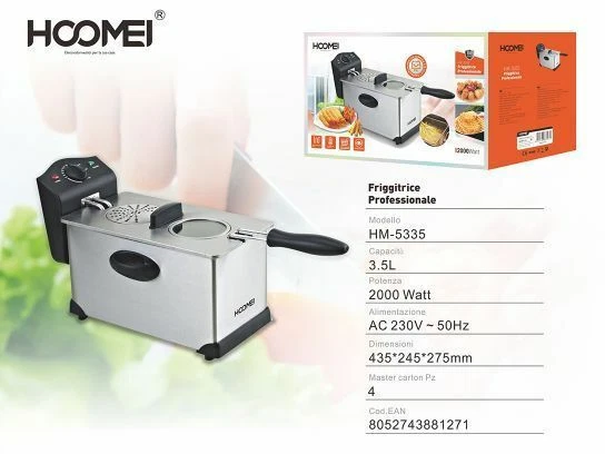 DOMO DO465FR Friteuse electrique semi-professionnelle - Inox