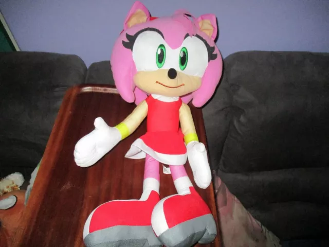 New Amy Rose SONIC THE HEDGEHOG 9 inch Plush (Great Eastern