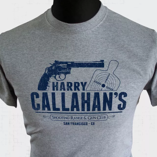 Harry Callahan Gun Club T Shirt Dirty Harry Retro Movie Clint Eastwood Magnum Gy