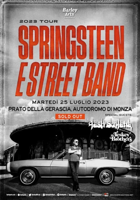 1 o 2 biglietti concerto Bruce Springsteen Monza 25.07.2023  *PIT A* fronte palc
