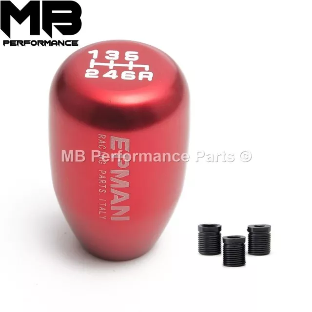 EPMAN Rojo 6 Velocidades Cambio de Engranajes y Cuello para HONDA MAZDA EP3 TIPO R CIVIC 2