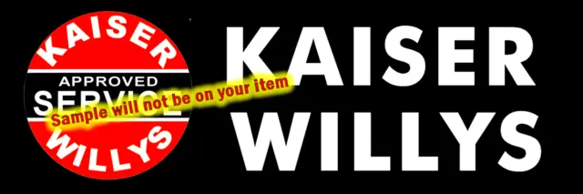 Kaiser Willys Cars Dealer Sales Service Stickers Signs Fridge Magnets Decals