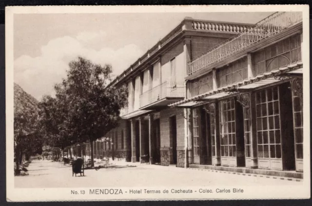 Argentina Mendoza Hotel Termas De Cacheuta Rppc Postcard