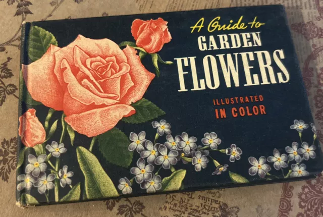Vtg Book A Guide to Garden Flowers Color Photos by T. H. Everett