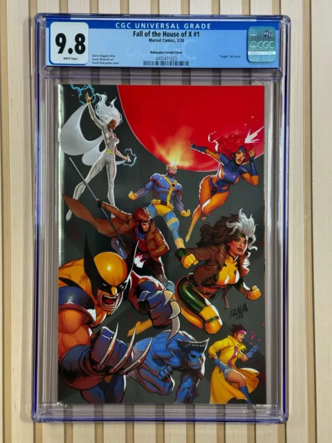 Fall of the house of X #1 2024 Marvel David Nakayama Virgin Foil Variant CGC 9.8