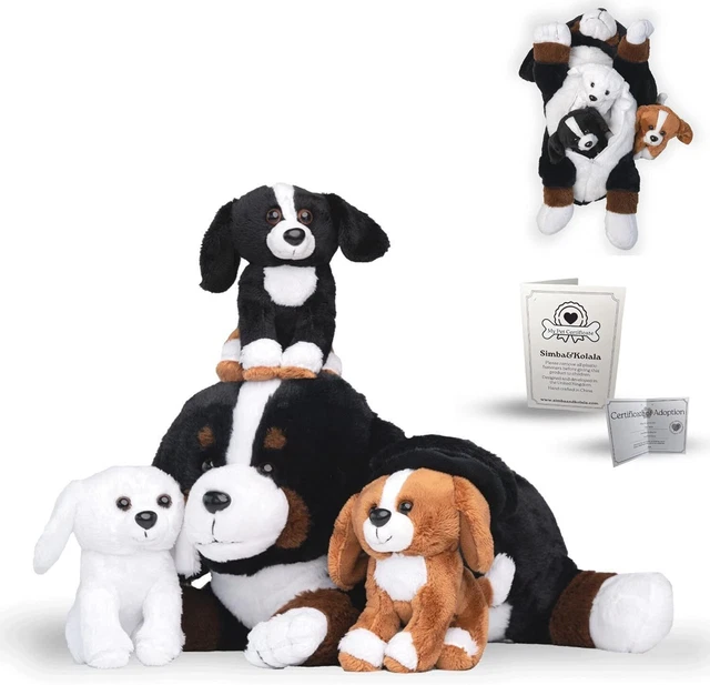 Toy dog shop with babies inside