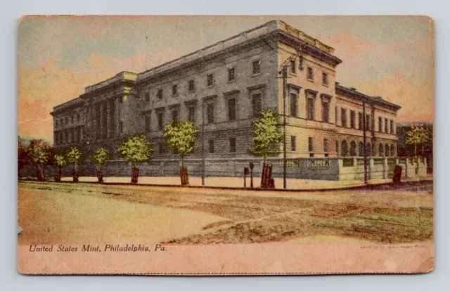Postcard US Mint Building Philadelphia Pennsylvania PA, Antique J3