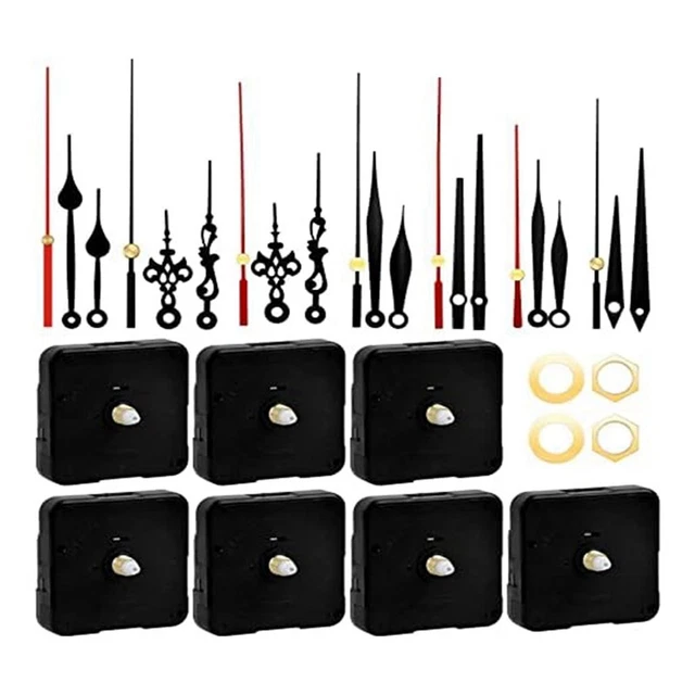 Mécanisme D'horloge à Piles Avec Aiguilles - Kit De Réparation Pour Horloge Murale DIY - Longueur Tige 16.5 Mm