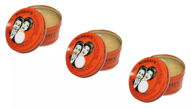 3x Murray's Superior Hair Dressing Pomade 85g (insgesamt - 255g)