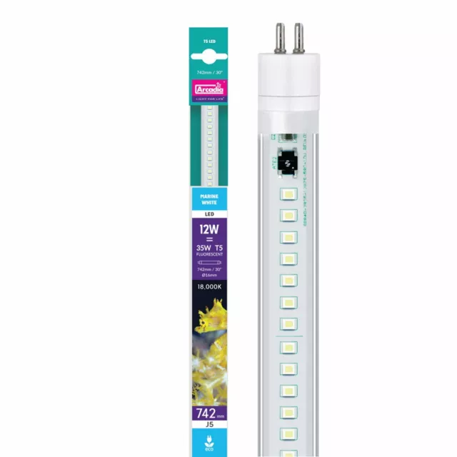 Arcadia Led-Tube T5 Marine Blanc 12W (742mm) Mer Lumière Du Jour Lumière Lampe