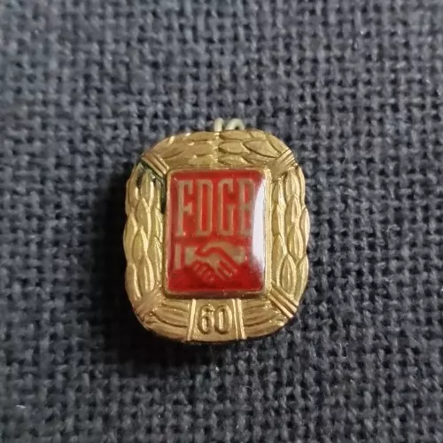 Abzeichen DDR: Ehrennadel des FDGB für 60 Jahre Mitgliedschaft Gewerkschaft