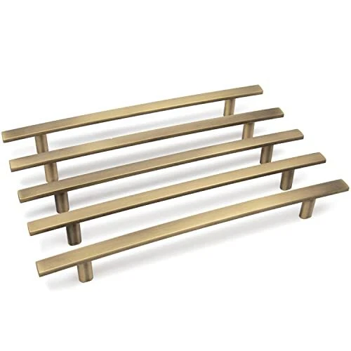 10 Pack Aviano Modern Curved Subtle Arch Handle Pull (5-1/4 inch) for Kitchen Cu