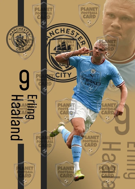 Autocollant Mural Manchester City Erling Haaland - 90x50cm