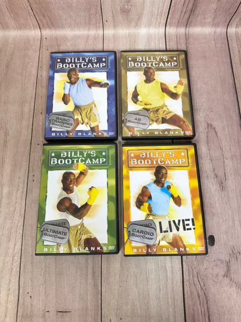 Billy's Bootcamp - 4 DVD Bundle - Workout / Fitness Billy Blanks Region Free VGC