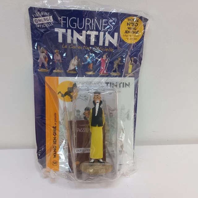 FIGURINE TINTIN COLLECTION Officielle N° 50 WANG JEN-GHIÉ se Présente