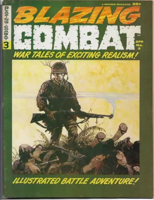 Blazing Combat#3 Fn/Vf 1966 Warren Silver Age Magazine