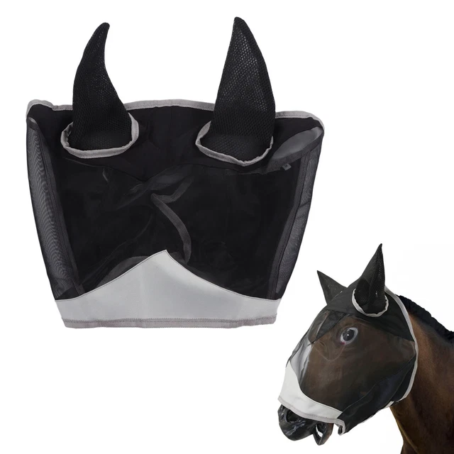 Horse Fly Face Cover Traspirante In Poliestere Elastico Horse Fly Mask Per E DB3