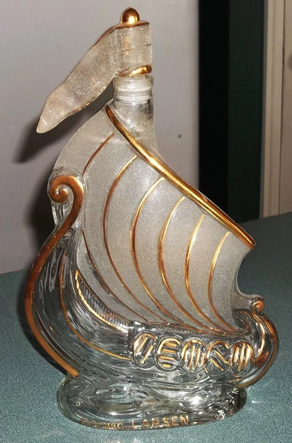 未開封 古酒 LARSEN COGNAC INVINCIBLE 700ml Rare Larsen Cognac Viking Ship Invincible Edition Black And