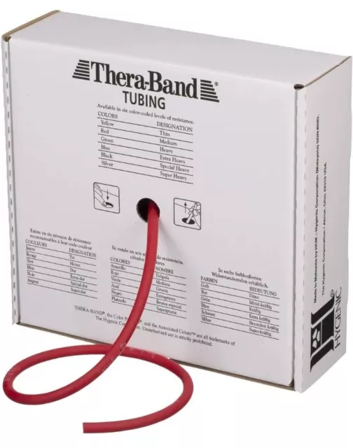 THERABAND Latex Resistance Tube for Pilates, Home Gym, Rehab, Professional Ph...