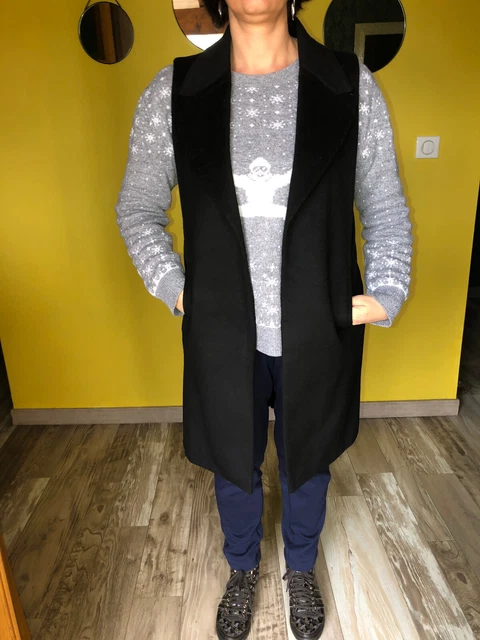 Veste Blazer Sandro Manches Courtes - Taille 40 FR - Beige - Comme Neuf - Occasion Très Bon État