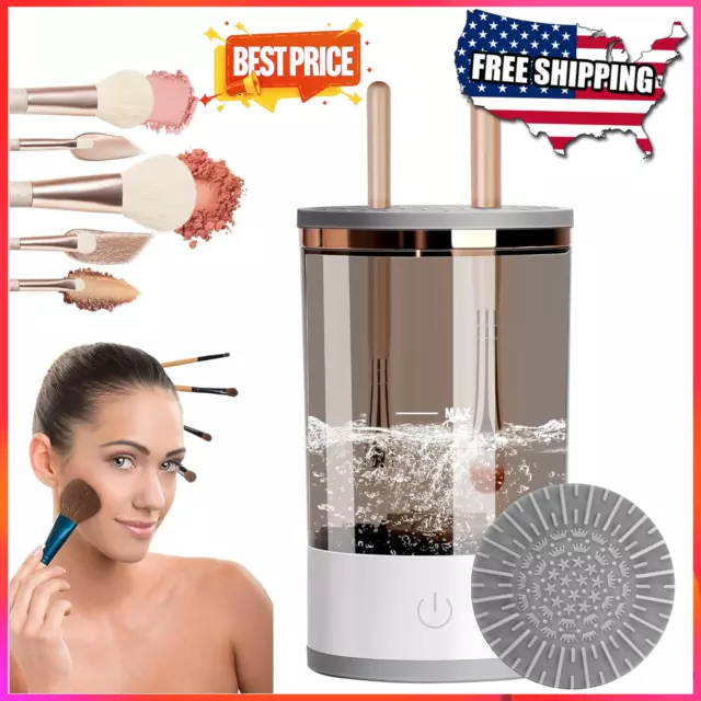 Electric Makeup Brush Cleaner Machine Portable Automatic Cleaning Beauty Tools