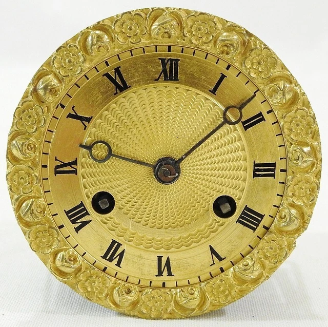 Horloge Pendule En Bronze Jean Le Doux - Mouvement Mécanique à Fil - 18ème Siècle