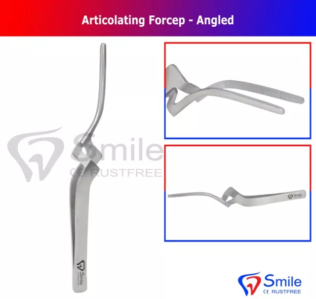 Miller Articulating Paper Holding Grasping Forceps Tweezers Curved Smile Dental