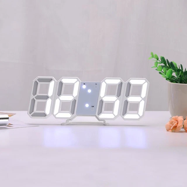 Ulisem Sveglia Proiettore da Soffitto, Sveglia Digitale con Termometro da Interno Proiezione a 180°, 4 Luminosità Regolabili, Regolazione Volume, Impostazione 12/24H, Funzione Snooze per Camera da Let