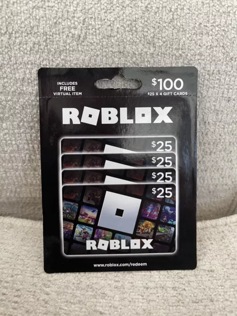 ROBLOX $100 ROBUX gift card Never Scratched Off For $90 $89.00