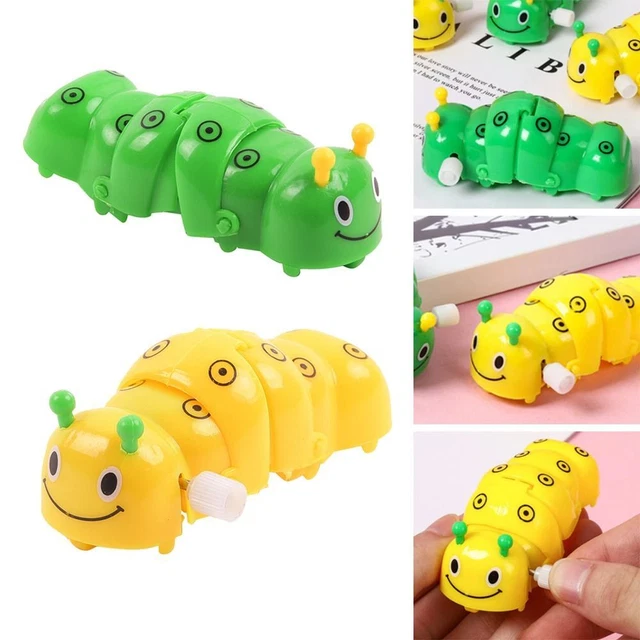 4Pcs Educational Toy Caterpillar Wind Up Toy Vintage Clockwork Toys  Children