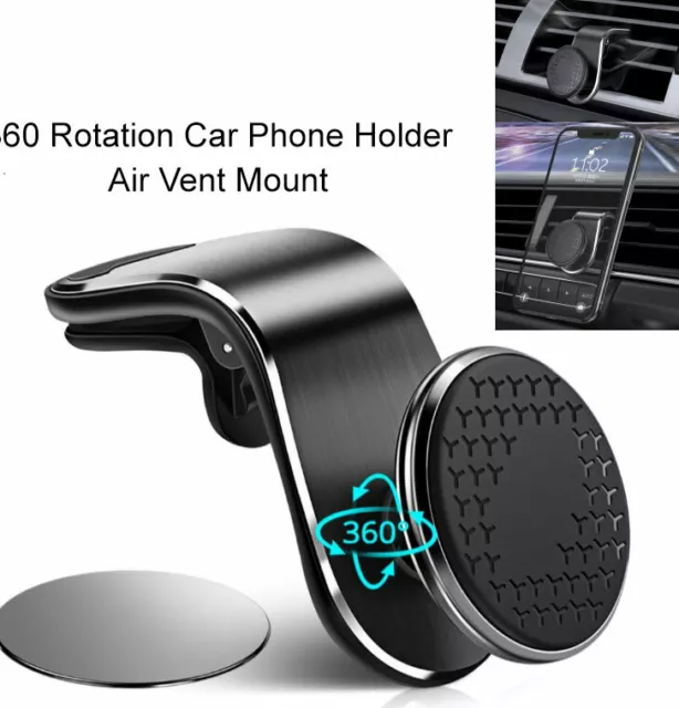 360 Rotating Universal Air Vent Mount Magnetic Car Phone Holder for iPhone