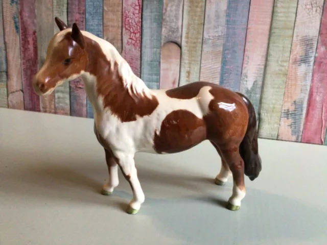 Beswick 1373 Piebald Pinto Pony 1st Version Lovely Colour and Condition