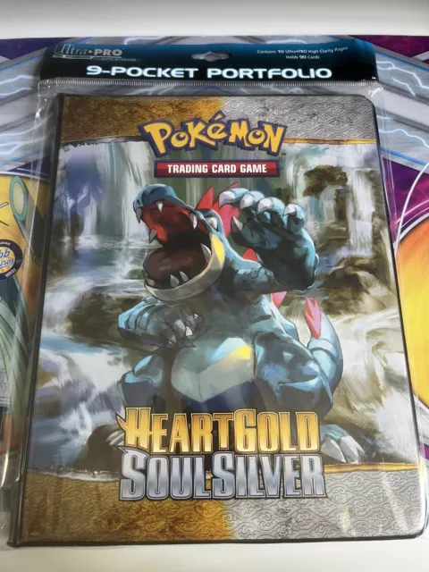 Pokemon HeartGold SoulSilver Portfolio Binder Folders 2010 Extremely Rare!