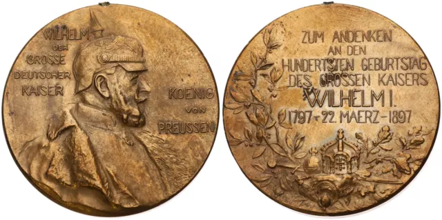 Medaille - Wilhelm der Grosse Deutsche Kaiser König von Preussen - Anhänger