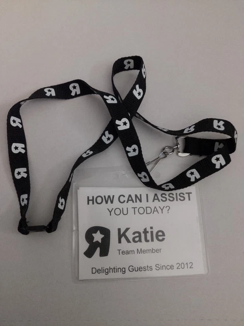 Toys R' US Employee Name Tag Lanyard 2012