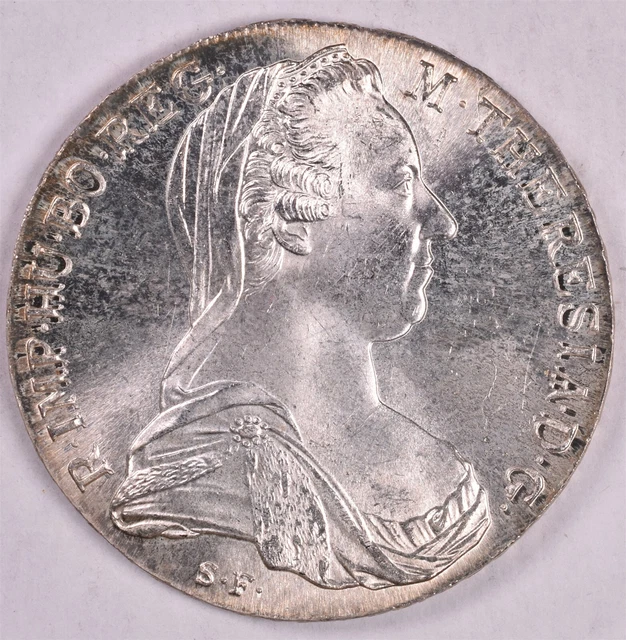 (1780) X Austria Maria Theresia 1 Thaler Silver Restrike