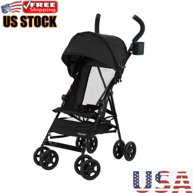 Portable Cloud Umbrella Baby Stroller Foldable Infant Travel Seat Stroller Black