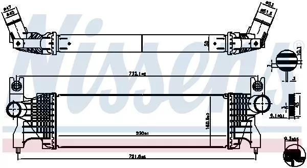 NISSENS 961556 Ladeluftkühler für SUZUKI