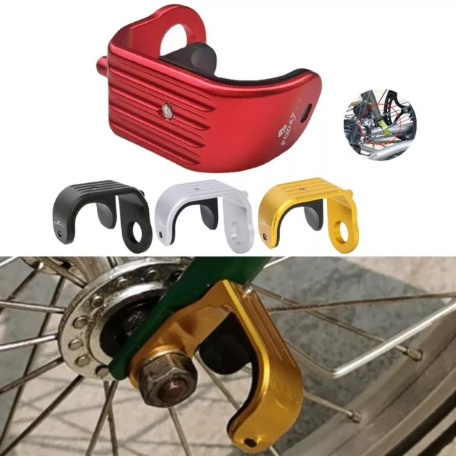 Klappbarer Fahrradhaken Clip Fänger für Brompton Anti-Kipping Design leicht
