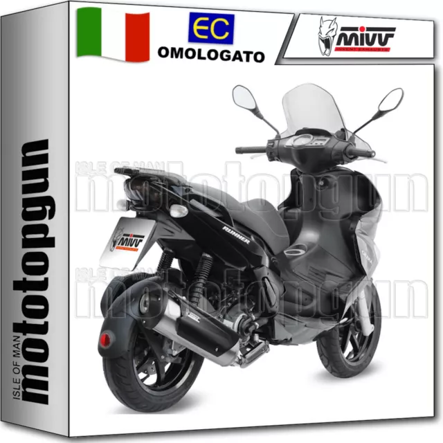 Mivv Scarico Completo Omologato Urban Acciaio Inox Gilera Runner 125 2009 09