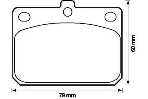 Mitsubishi Lancer-Colt-Céleste Plaquettes de frein  AV BENDIX  572120B