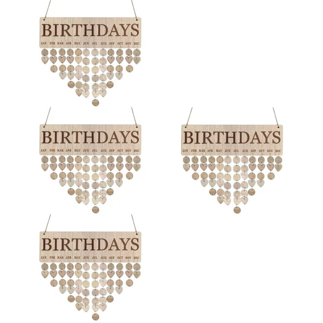 Familien Geburtstags Kalender Holz - DIY Wandboard Für Geburtstage & Feiertage