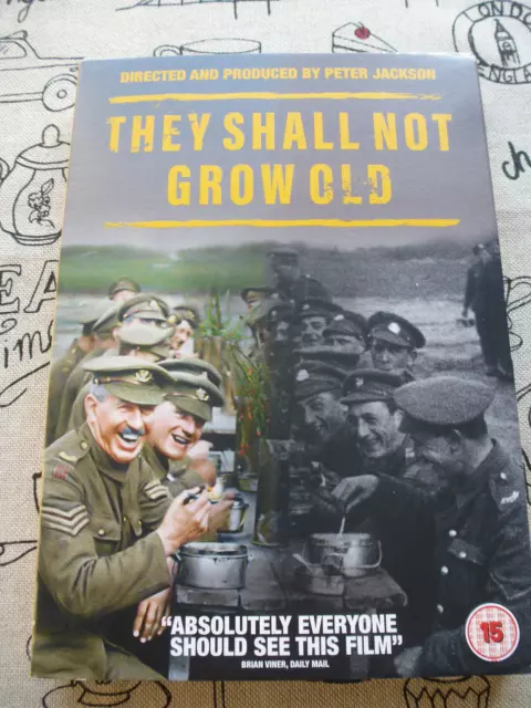 They Shall Not Grow Old 2018 Film Direted By Peter Jackson Dvd New Factory Seale