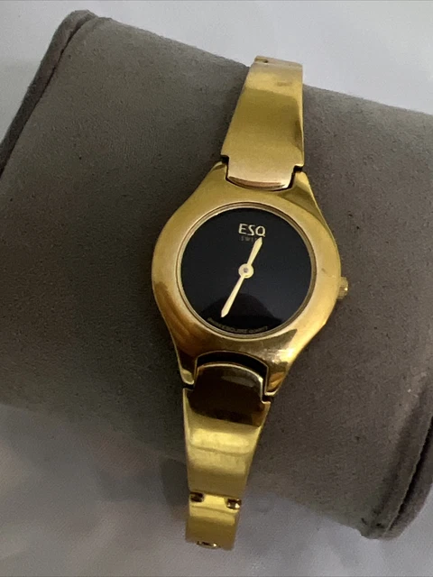 Orologio da donna esq movado, placcato oro, design museo, cassa 24 mm, SVIZZERO, 100563.