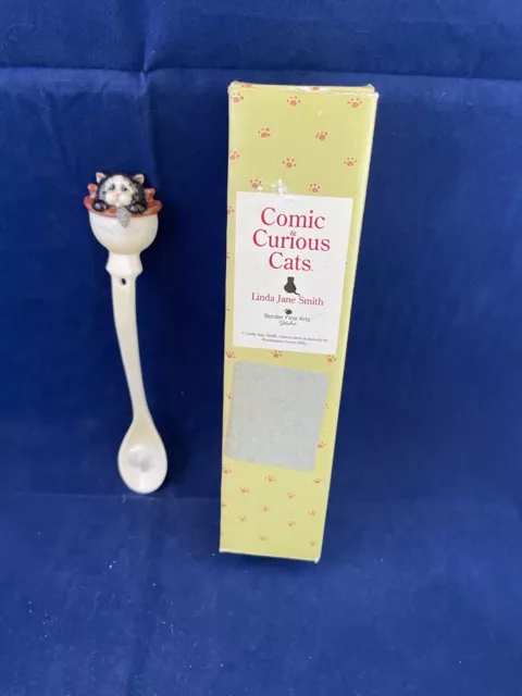 Border Fine Arts Comic & Curious Cats Linda Jane Smith Down The Pan Spoon Bnib