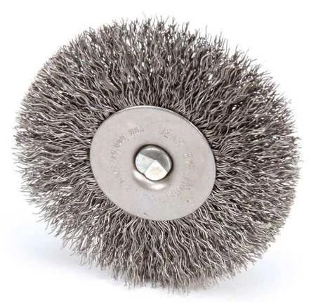 Weiler 93040 Radial Crimped Wire Wheel Wire Brush, Stem