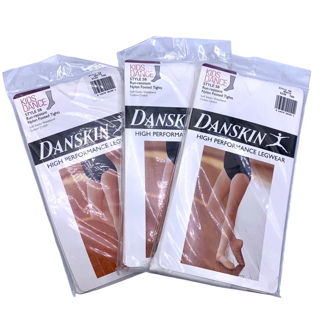 New Danskin Toddler Dance Snowflake Angel White Tights (3) Nylon Run Resistant