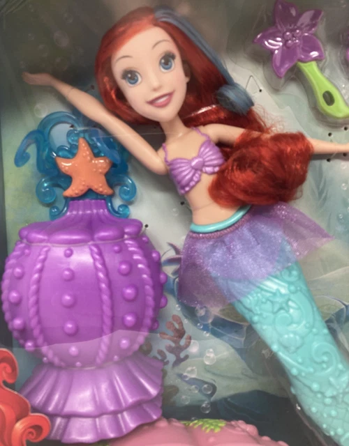 DISNEY PRINCESS ARIEL Color Change Spa Doll Color Reveal Little Mermaid